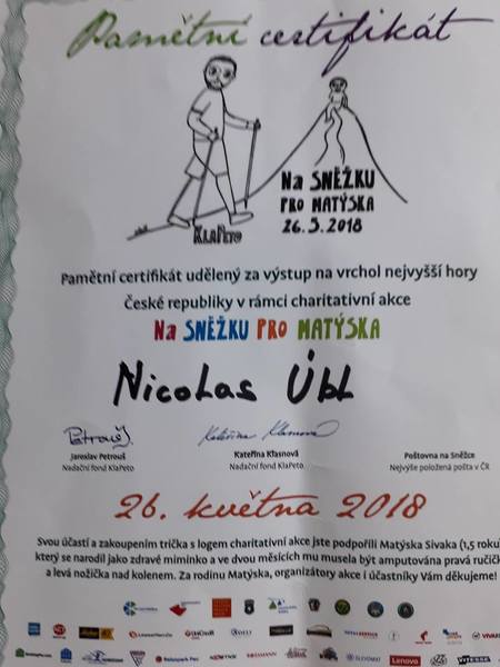 Splněný slib na Sněžce Splněný slib na Sněžce